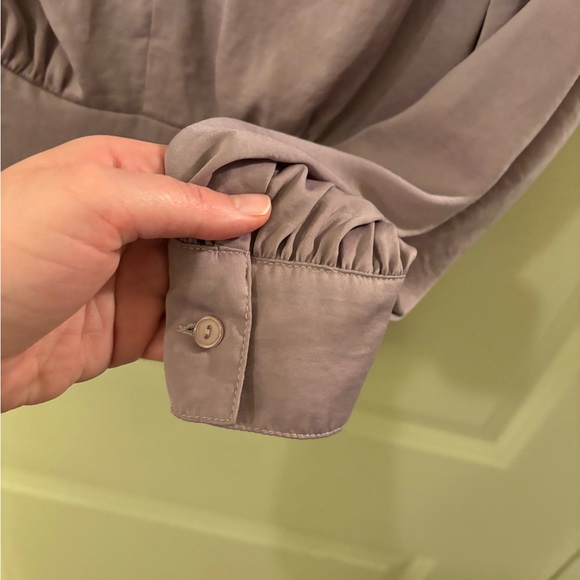 Lush Lavender Embroidered Blouse - Floral, Romantic, Spring, Feminine - Picture 5 of 9